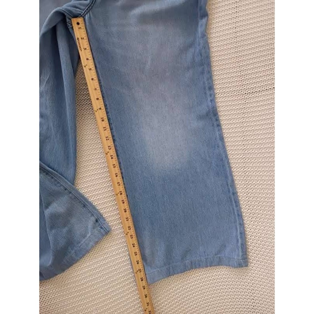 PISTOLA NWOT Jadyn Mid Rise Palazzo Wide Leg Jean Light Wash Denim 33-34x29 $198 - Picture 6 of 14